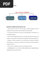 Classification of AI