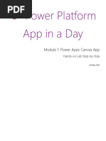 01-Power Apps Canvas App Lab Manual