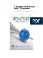 Strategic Management 5Th Edition Frank T Rothaermel All Chapter