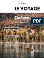 Guide Voyage Authentik Canada Est 2024