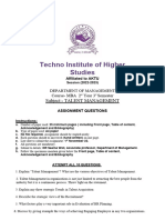 Techno Institute of Higher Studies: Subject:-Talent Management