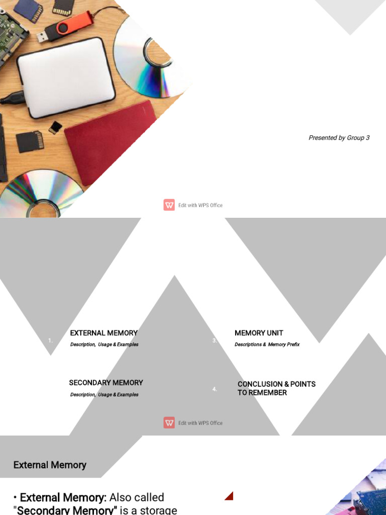 Understanding External and Secondary Memory | PDF | Computer Data ...