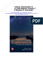 Explorations Introduction To Astronomy 10Th Edition Thomas T Arny Stephen E Schneider Full Chapter