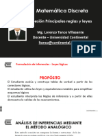 Semana 02 - 1 PRINCIPALES REGLAS Y LEYES DE LA LÓGICA PROPOSICIONAL