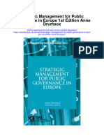 Strategic Management For Public Governance in Europe 1St Edition Anne Drumaux All Chapter