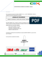 Certificado de Operatividad Láminas de Seguridad 21062023