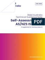 Weld Australia Guidance Note TGN-SG08 Self Assessment ASNZS ISO 3834