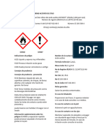 Ficha de Datos de Seguridad Acetato de Etilo