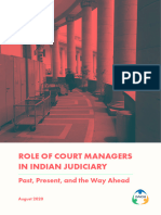 Role of Court Managers in Indian Judiciary