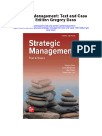 Strategic Management Text and Case 10Th Edition Gregory Dess All Chapter