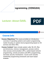 Ceng204 w1 Systems Programming2024 Spring