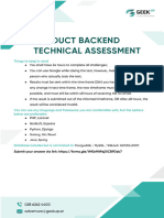 GEEK Up Backend Technical Assessment Ver4.1