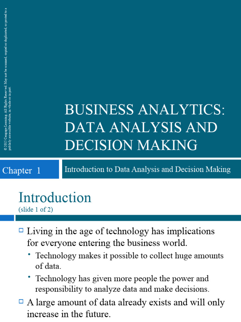 Data Analysis and Decision Making | PDF | Microsoft Excel | Spreadsheet