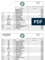 مقررات قسم الهندسة الميكانيكية