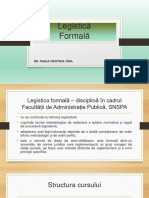 Legistică Formală PPT Partea I IV 2022