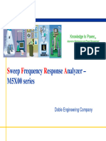 Introduction To Sweep Frequency Response Analysis (SFRA) For Transformers