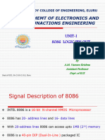 Departmemt of Electronics and Communactions Engineering: Unit-I 8086 Logic Pin Out