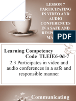 WEEK 4 Lesson 7 Video Conferencing