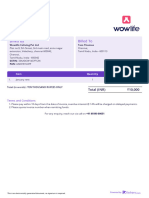 Invoice Wlsh06a - 0043 Wowlife Coliving PVT LTD Tom Thomas