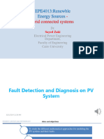 Grid Connected System - Fault Detection Methods Lecs 5-6 - New Recorded