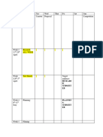 FMP Production Schedule