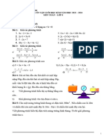 ĐỀ CƯƠNG ÔN TẬP MÔN TOÁN LỚP 8 - CUỐI HỌC KÌ II