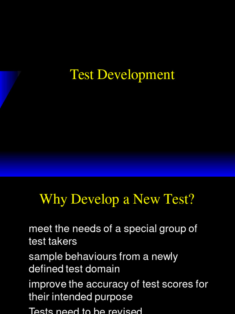 Comprehensive Guide to Test Development | PDF | Multiple Choice ...