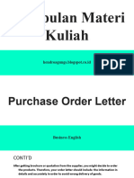 Purchase Order Letter