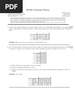 2G1505 Automata Theory: Oo Oo