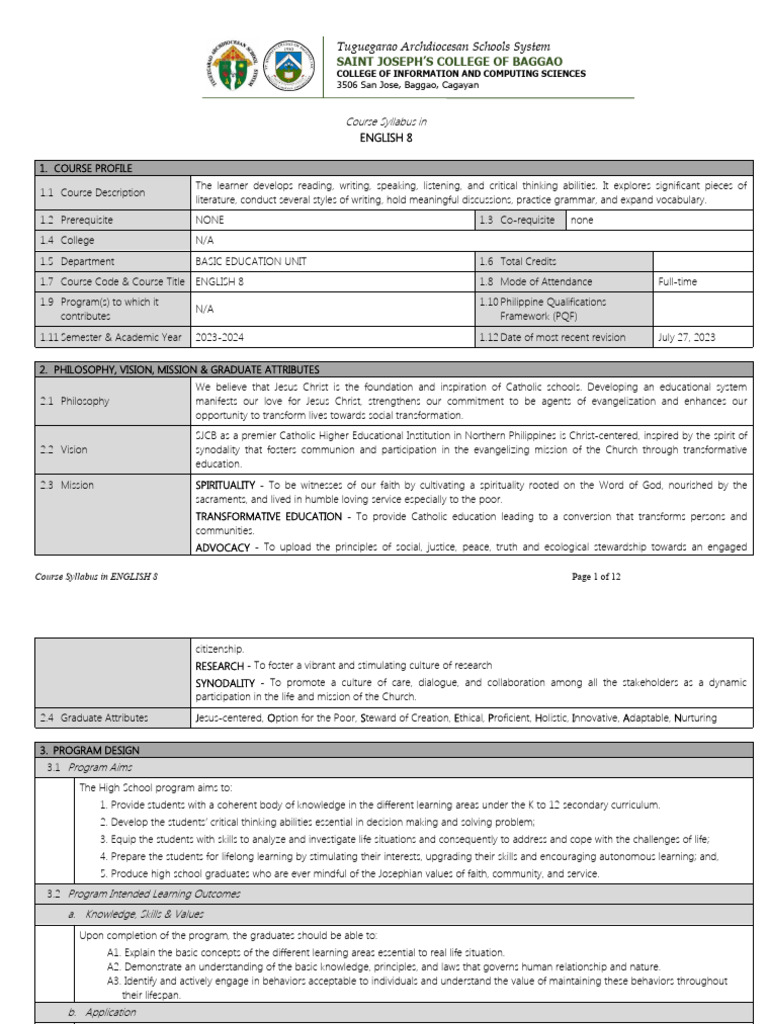 8TH CLASS ENGLISH SYLLABUS 2025 visual data 6