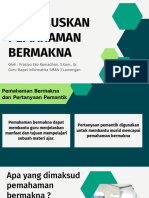 Aksi Nyata - Pembelajaran Bermakna