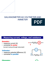 Galvanometer To Ammeter and Voltmeter