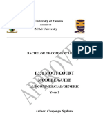 (2019) Approved Module - L331 Moot Court 4