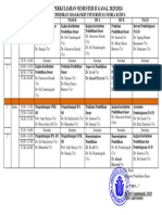 Jadwal Semester 2