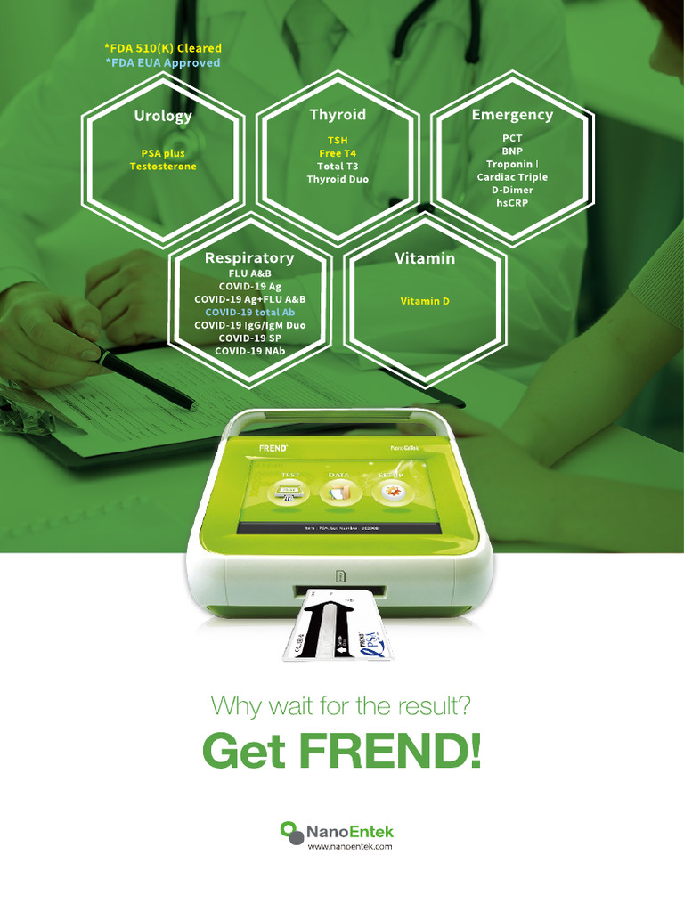 FREND System - Brochure - NanoEntek | PDF
