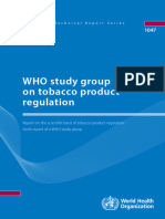 WHO Study Group On Tobacco Product Regulation