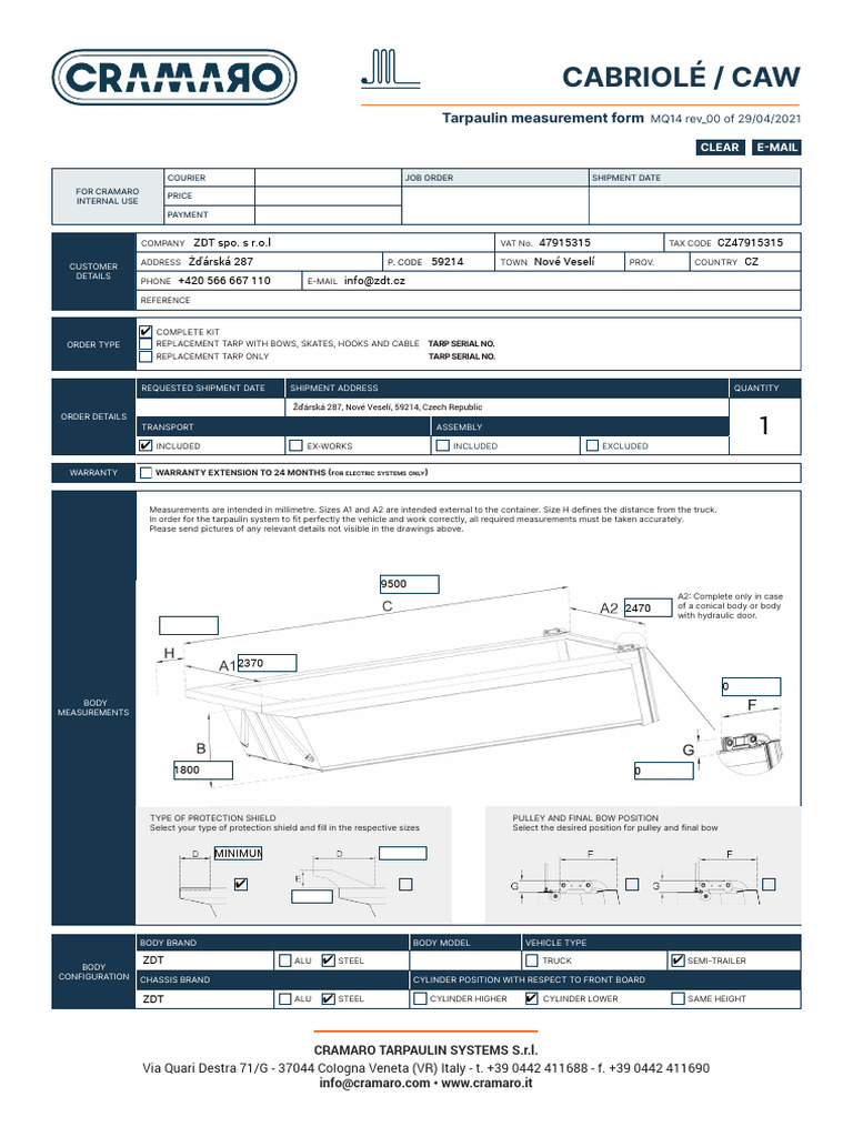 CRA MQ14 FormCAW 00 EN PDF Motor Vehicle Land Vehicles