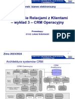 CRM - Wyklad 3 CRM Operacyjny