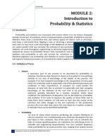 Module 2 Introduction To Probability and Statistics