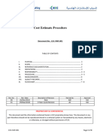 E2C-FMP-001 Cost Estimate Procedure