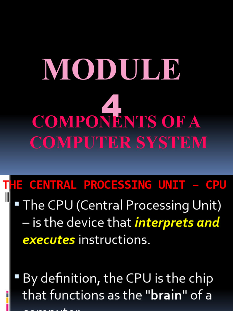 module4 PDF Random Access Memory Floppy Disk