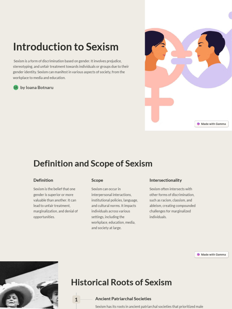 Understanding and Combating Sexism | PDF | Sexism | Gender Role