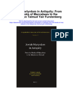 Jewish Martyrdom in Antiquity From The Books of Maccabees To The Babylonian Talmud Yair Furstenberg Full Chapter