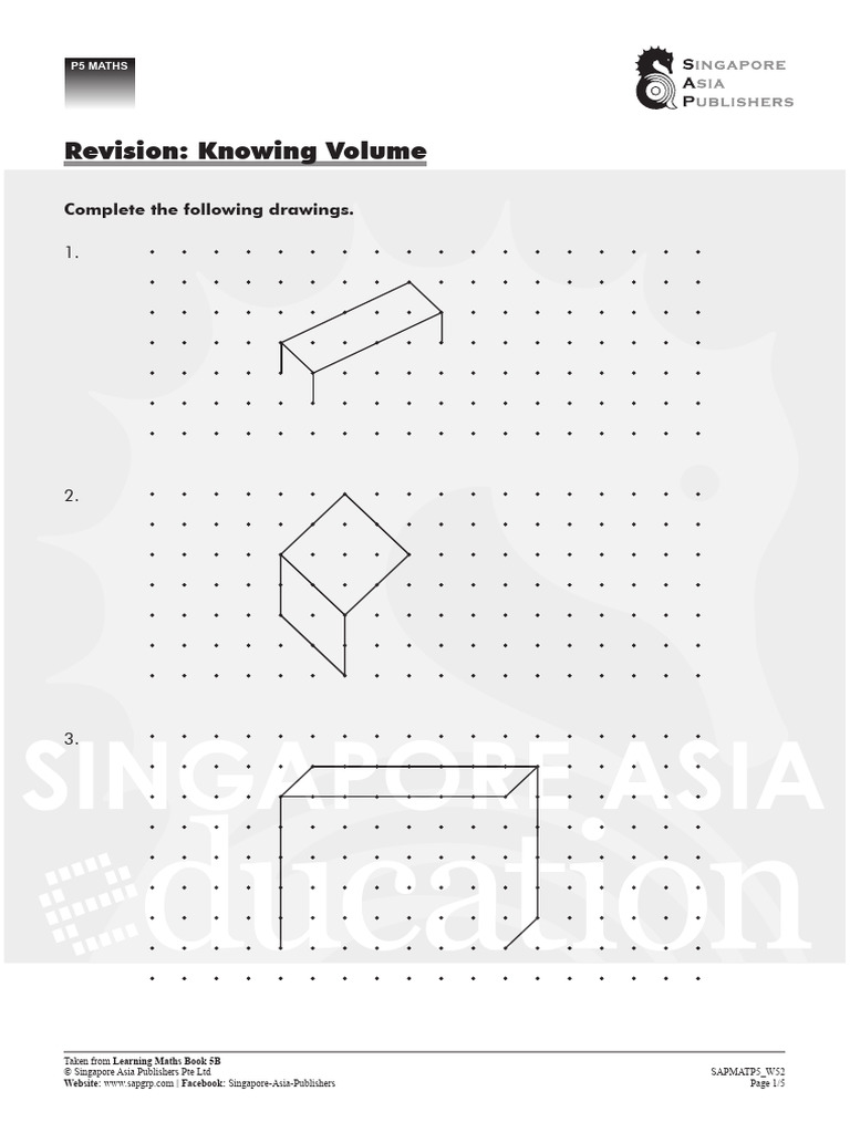 P5maths Week 52 Pdf Volume