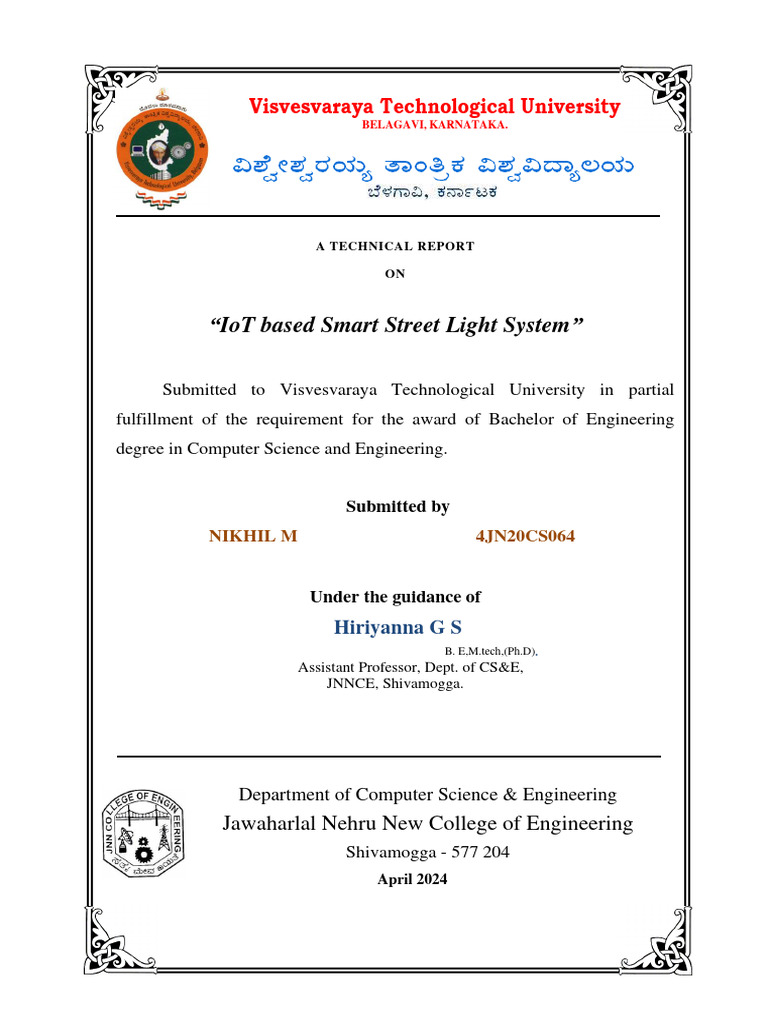 Technical Seminar Report Pdf Internet Of Things Lighting