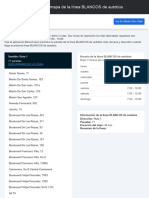 Blancos: Horario y Mapa de La Línea BLANCOS de Autobús