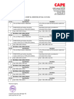 Deviation Sheet