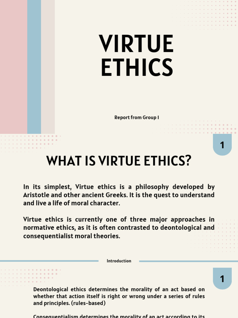 Understanding Virtue Ethics Principles | PDF | Virtue Ethics | Virtue