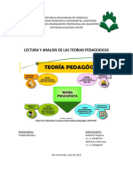 Lectura y Análisis de Las Teorías Pedagógicas