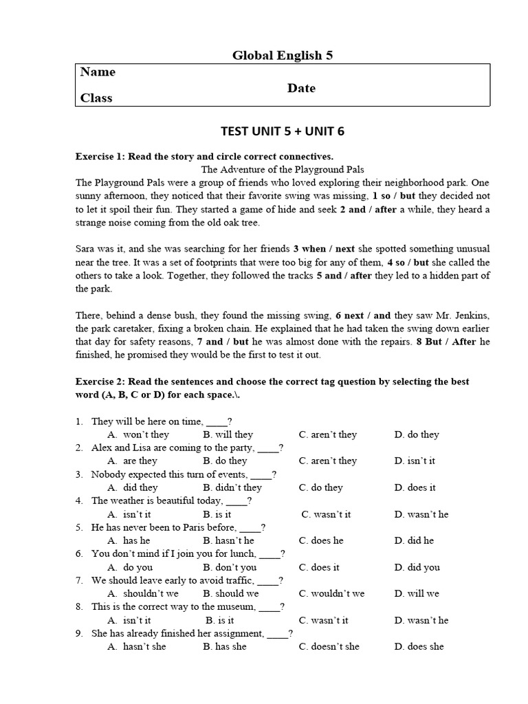 Test U5 + 6 | PDF
